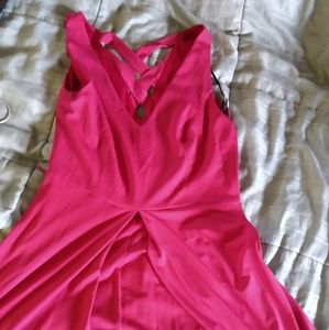 V cut party dress